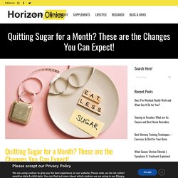 What Will Happen If You Give Up Sugar for a Month?