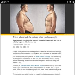This is where body fat ends up when you lose weight