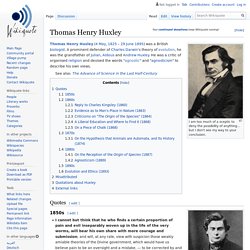 Thomas Henry Huxley