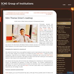 Sibin Thomas Simon’s roadmap
