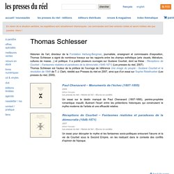 Thomas Schlesser - Les Presses du Réel