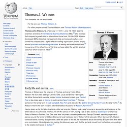 Thomas J. Watson