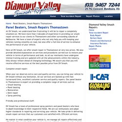 Panel Beater, Smash Repair Thomastown - Accident Repair Centre - Diamond Valley Smash Repairs - Melbourne