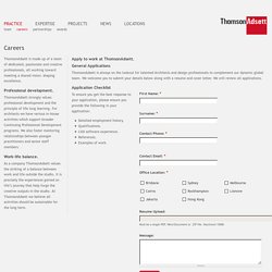 ThomsonAdsett - a specialist design practice