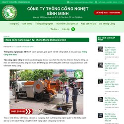 Thông cống nghẹt quận 12, không thông không lấy tiền