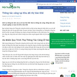 Thông tắc cống tại Khu đô thị Văn Khê