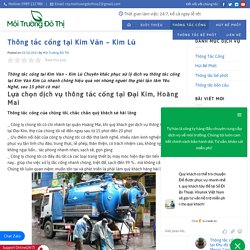 Thông tắc cống tại Kim Văn - Kim Lũ