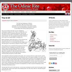 Thor & Sif : The Odinic Rite