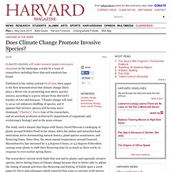Thoreau's Walden Pond dataset shows that climate change helps in
