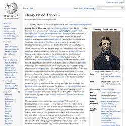 Henry David Thoreau