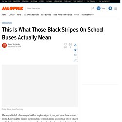 This Is What Those Black Stripes On School Buses Actually Mean