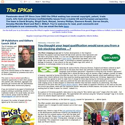The IPKat: You thought your legal qualification would save you from a job stacking shelves ...?