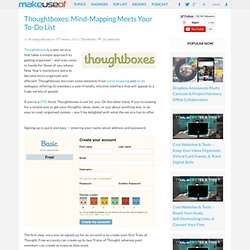 Thoughtboxes: Mind-Mapping Meets Your To-Do List