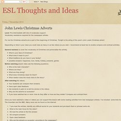 ESL Thoughts and Ideas: John Lewis Christmas Adverts
