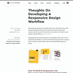 Thoughts On Developing A Responsive Design Workflow