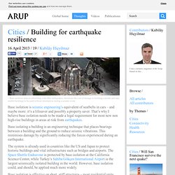 Building for earthquake resilience