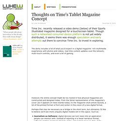 Functioning Form - Thoughts on Time's Tablet Magazine Concept