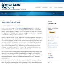 Thoughts on Neuroplasticity