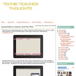 presentation creation and the iPad