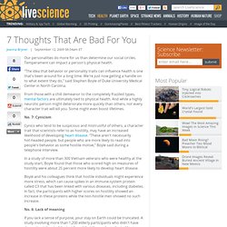 7 Thoughts That Are Bad For You