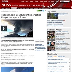 Thousands in El Salvador flee erupting Chaparrastique volcano