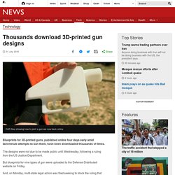 Thousands download 3D-printed gun designs
