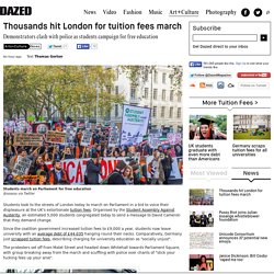 Thousands hit London for tuition fees march