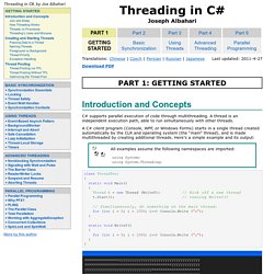 Threading in C# - Free E-book