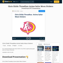Chris Childs Threadless Anime Sailor Moon Stickers