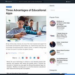 Three Advantages of Educational Apps