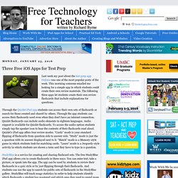 Three Free iOS Apps for Test Prep