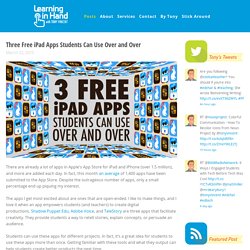 Three Free iPad Apps Students Can User Over and Over
