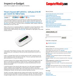 Three's Huawei MiFi (E5331) - £29 plus £15.99 per month for 5GB of data - Inspect-a-Gadget
