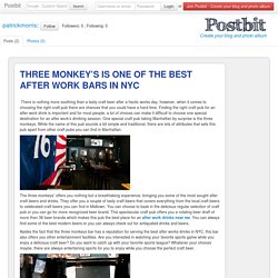 The Three Monkeys - American Bar