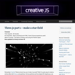 Three.js part 1 – make a star-field