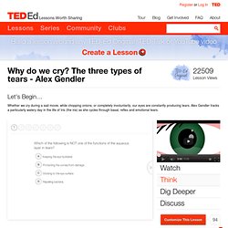 Why do we cry? The three types of tears - Alex Gendler