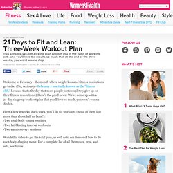 21 Days to Fit and Lean: Three-Week Workout Plan