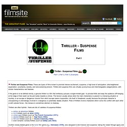 Thriller and Suspense Films