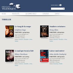 Thriller - Editions Télémaque