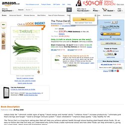 The Thrive Diet: Amazon.co.uk: Brendan Brazier