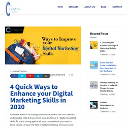 Cut-Throat Top 4 Digital Marketing Skills in 2020 that you can't ignore