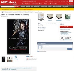 Game of Thrones - Winter is Coming Masterprint at AllPosters