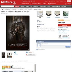 Game of Thrones - You Win or You Die Posters at AllPosters