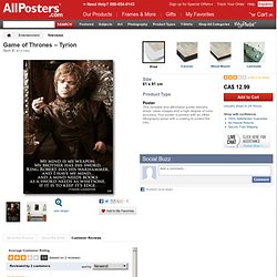 Game of Thrones – Tyrion Poster at AllPosters