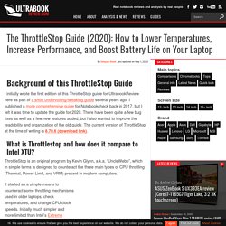 The ThrottleStop Guide (2020): How to Lower Temperatures, Increase Performance, and Boost Battery Life on Your Laptop
