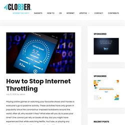 How to Stop Internet Throttling - RealClobber