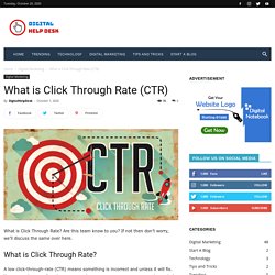 What is Click Through Rate (CTR)? Know its Formula to Calculate it.