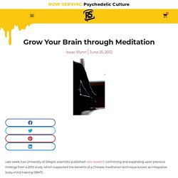 Grow Your Brain through Meditation