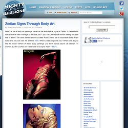 Zodiac Signs Through Body Art