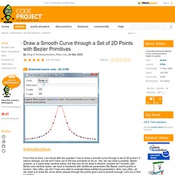 Draw a Smooth Curve through a Set of 2D Points with Bezier Primitives